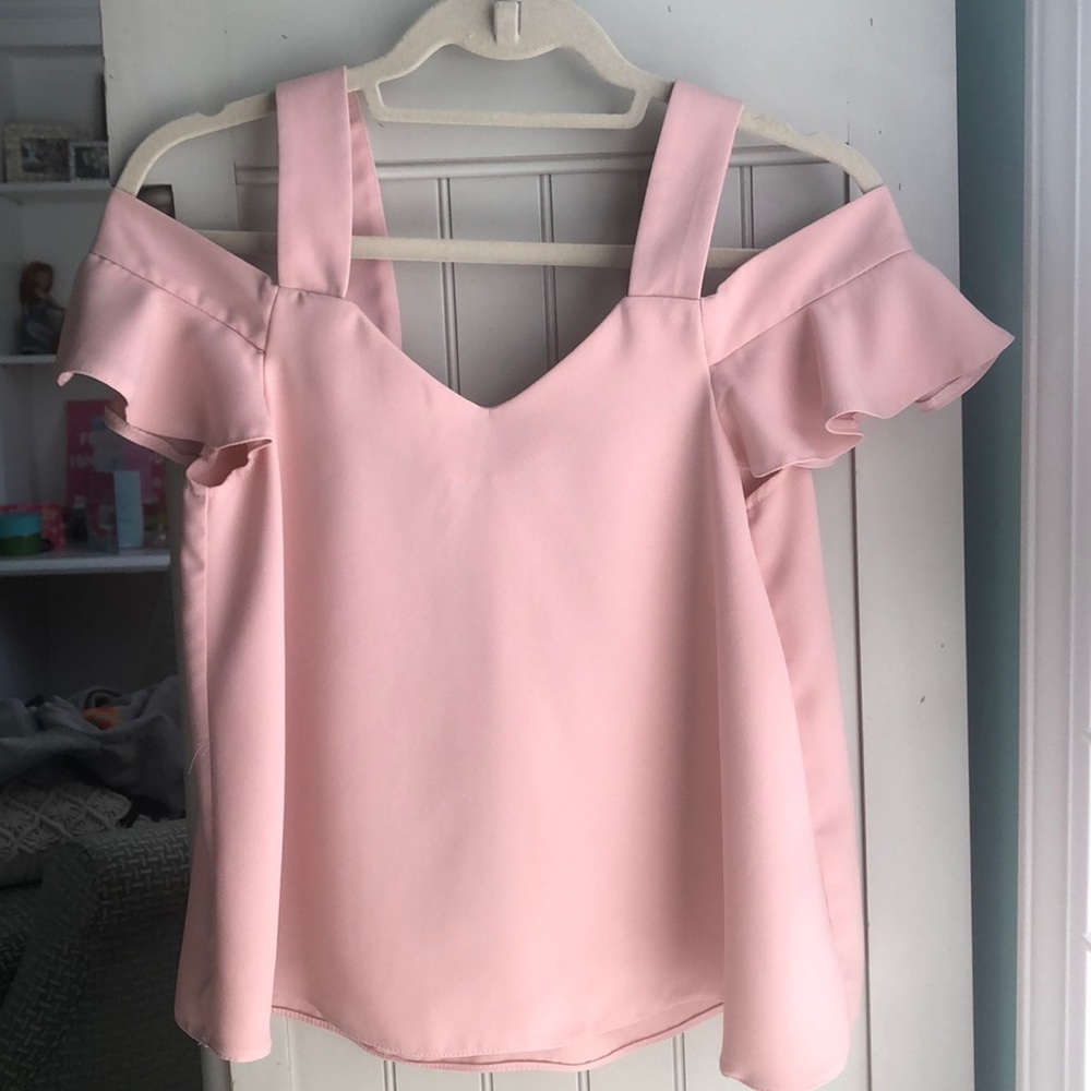 Pink Off the Shoulder? Tank Top